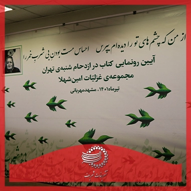 رونمایی از کتاب دکتر امین شهلا